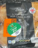 4 Very Berry Hot Cross Buns