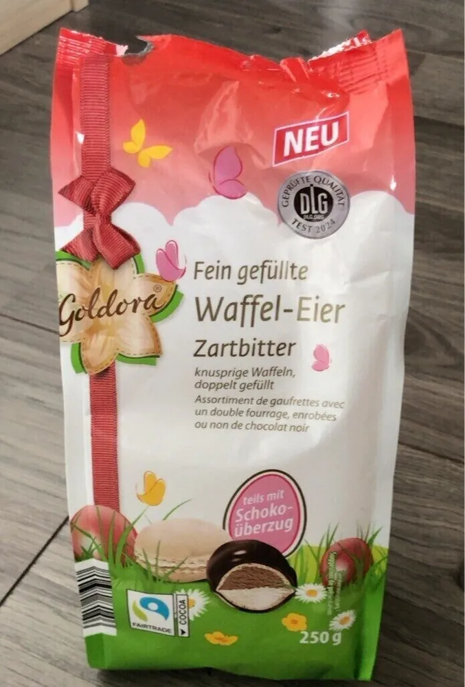 Feine gefüllte Waffel-Eier Zartbitter