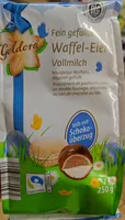 Feine gefüllte Waffel-Eier Vollmilch