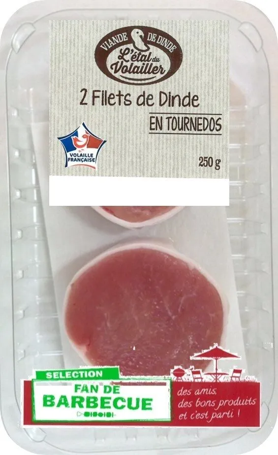 Filets de dinde en tournedos bardés