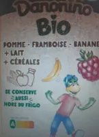 Gourde bio pomme framboise banane