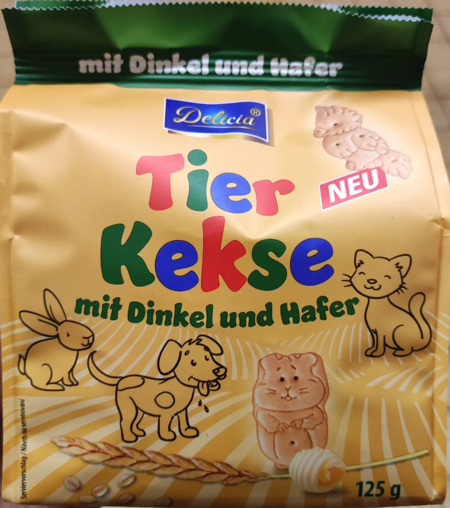 Tier Kekse mit Dinkel und Hafer
