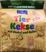 Tier Kekse mit Dinkel und Hafer