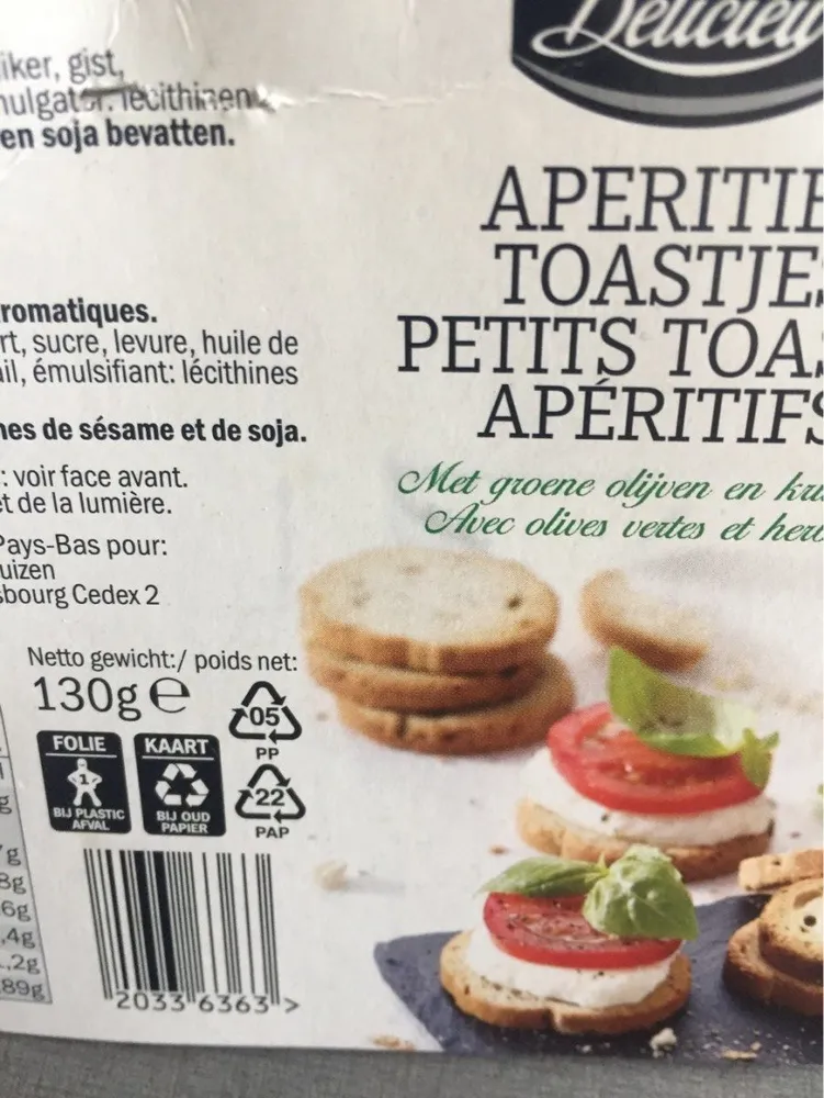 Petits toasts aperitifs