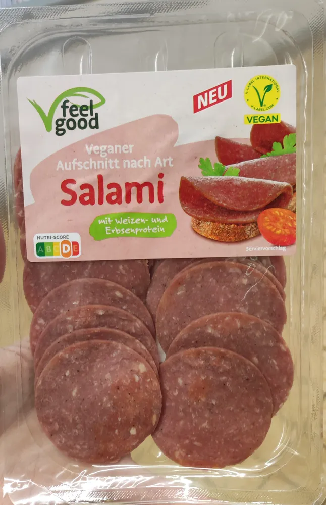 Veganer Aufschnitt nach Art Salami