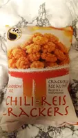 Frittierte Reiscracker mit scharfem Chiligeschmack