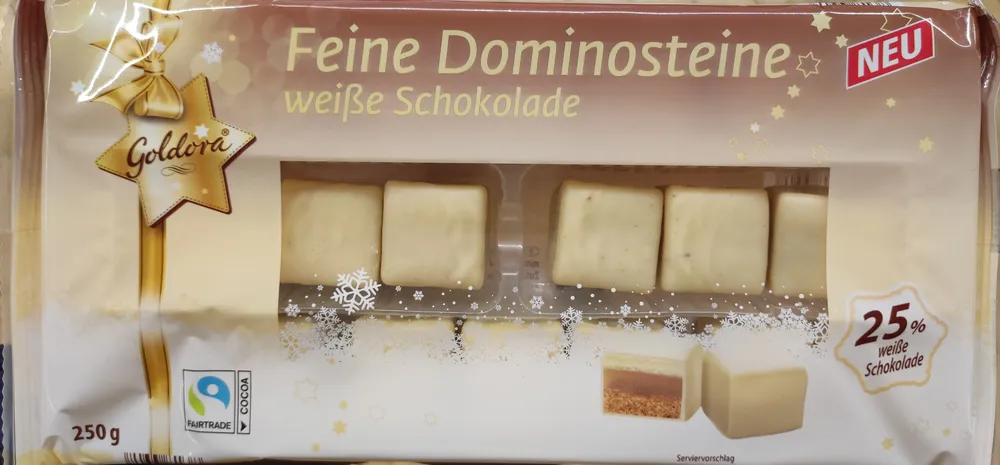 Dominosteine weiße Schokolade