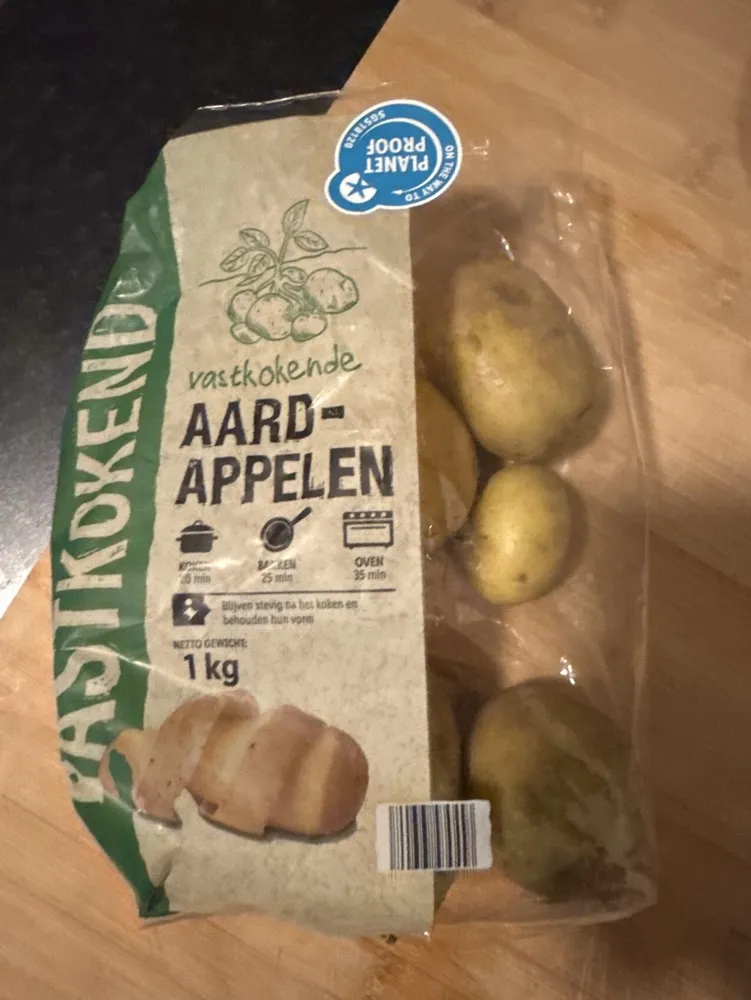 Vastkokende aardappelen