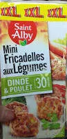 Mini fricadelles aux légumes, dindes et poulet