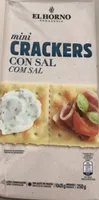 Mini crakers con sal