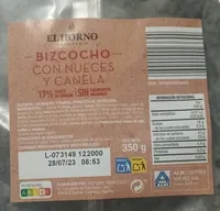 Bizcocho con nueces y canela