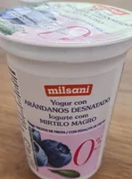 yogur con arándanos desnatado