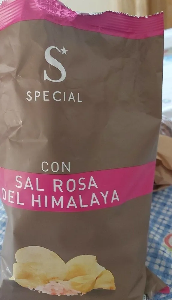 Patatas con sal rosa del Himalaya