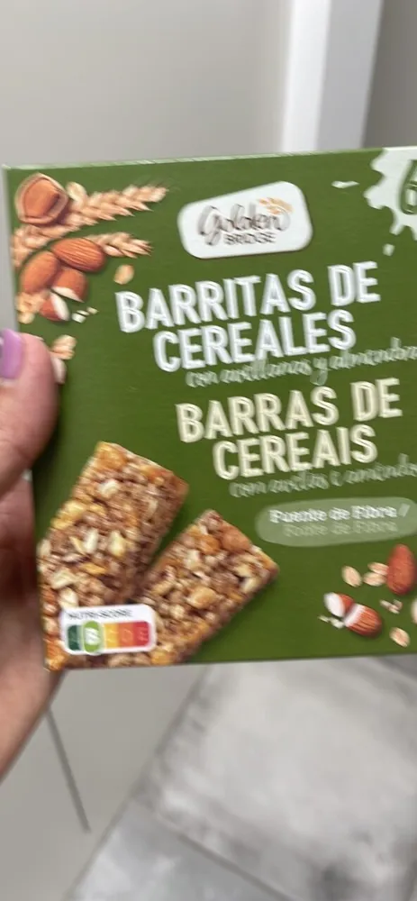 Barritas de Cereales con Avellanas y Almendras