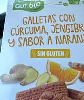 Galletas con cúrcuma, jengibre y sabor a naranja