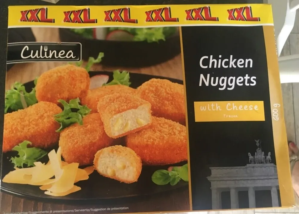 Chicken nuggets with cheese