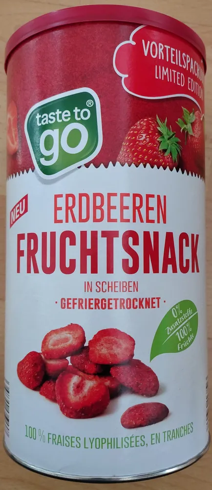 Erdbeeren Fruchtsnack
