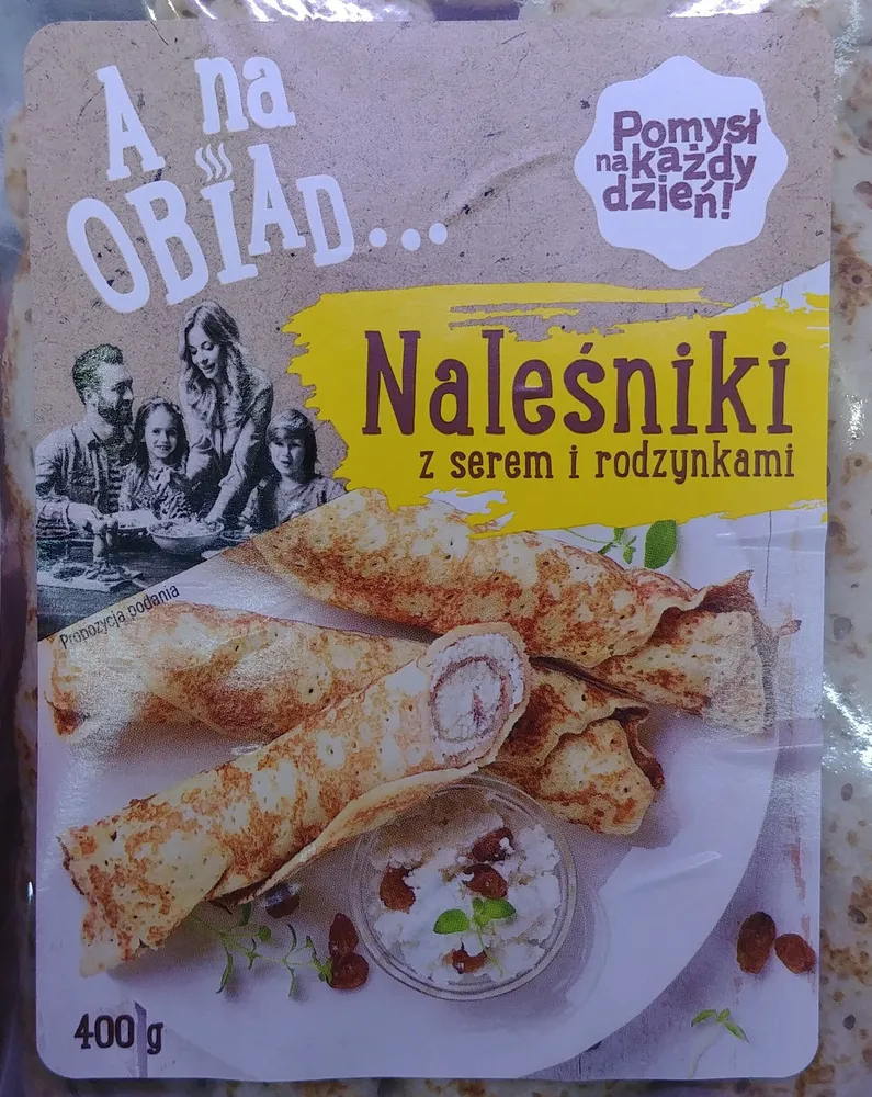 Naleśniki z serem i rodzynkami