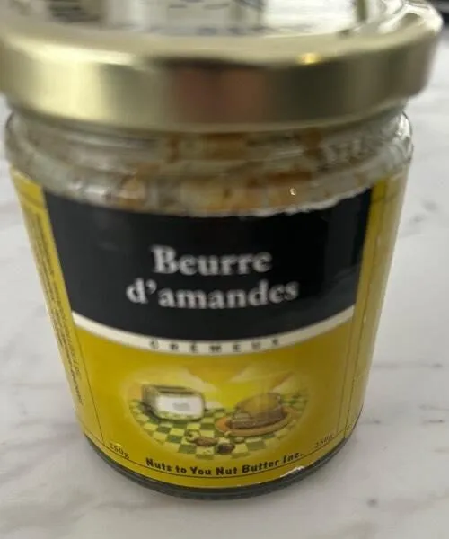 Beurre d’amandes cremeux