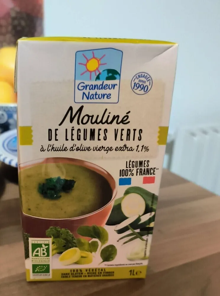 Mouliné de légumes verts