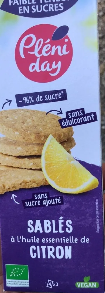 Sablés a lhuile essentielle de citron