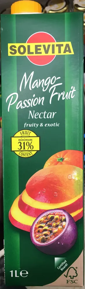 Nectar Mangue Orange Fruit de la passion