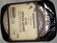 10 pork chipolata sausages