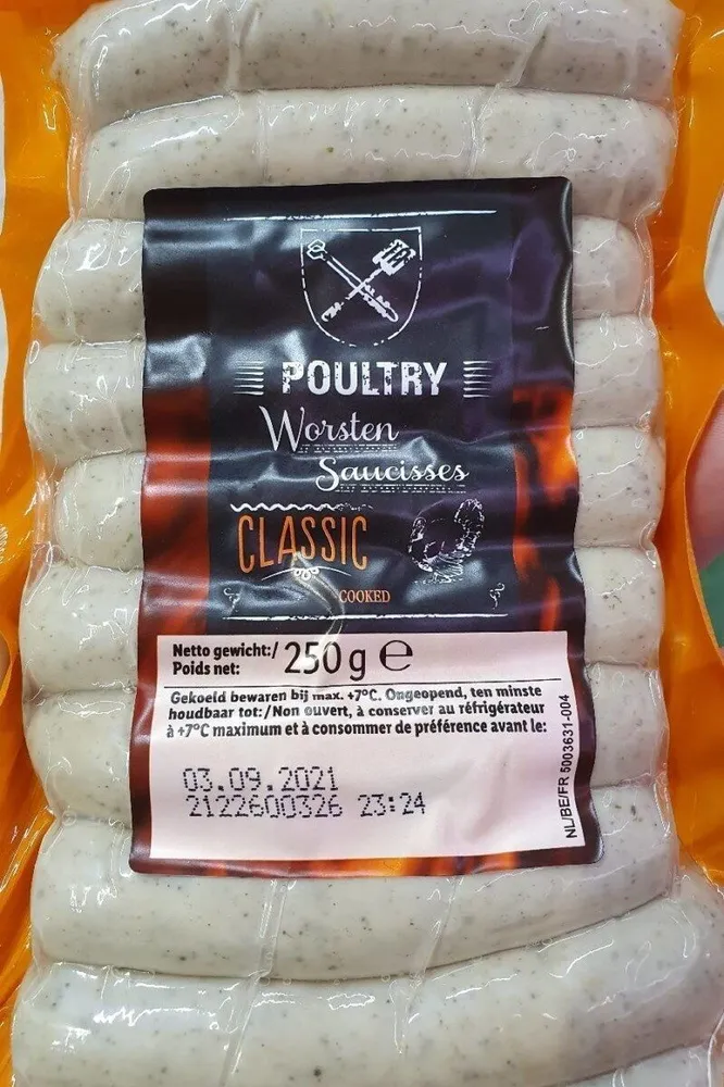 Dulano, Geflügelbratwurst Fleischerzeugnisse