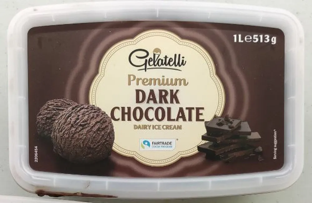 Bac crème glacée chocolat noir