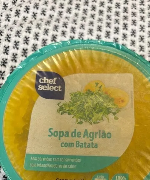 Sopa de agrião com batata