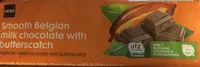 Smooth Belgian Milk chocolate with butterscotch
