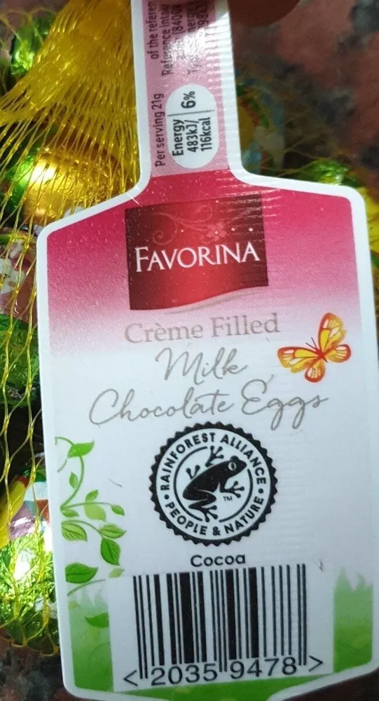 Creme filled Chocolate Eggs