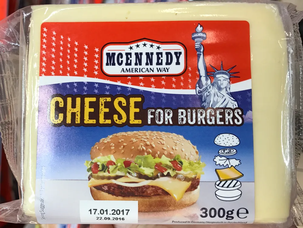 Cheese for burgers
