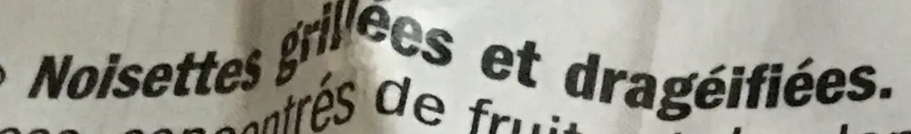 Noisettes grillees