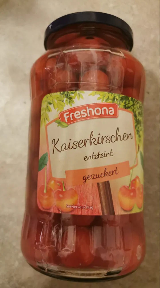 Kaiserkirschen, entsteint