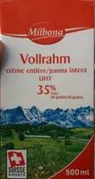 Vollrahm crème entière/panna intera UHT 35%