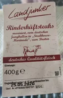 Rinderhüftsteaks mariniert