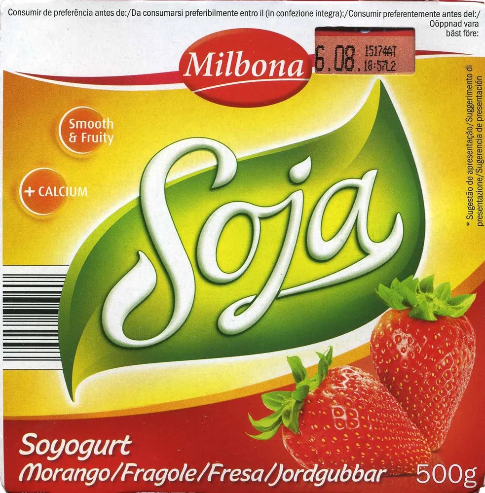 Postre de Soja Fresa