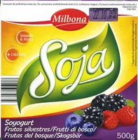 Postre de soja Frutas del bosque