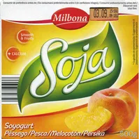 Postre de soja melocotón