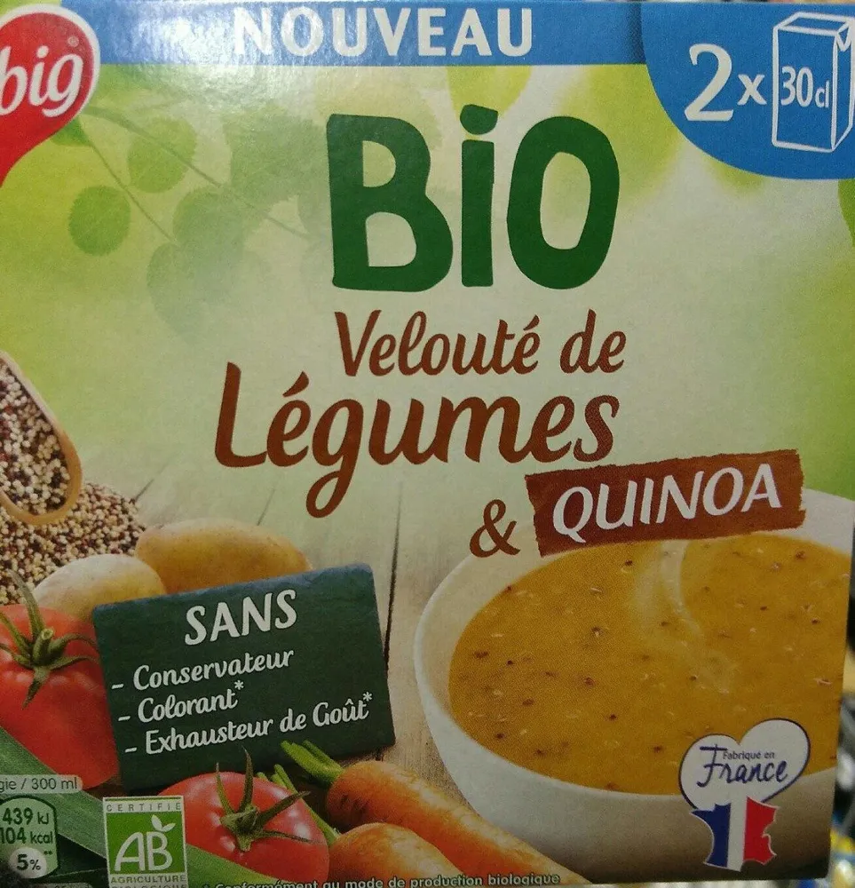 Veloute de légumes et quinoa