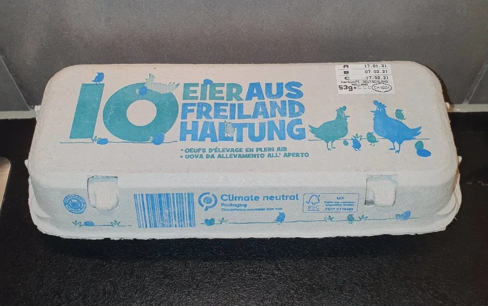 Eier aus Freilandhaltung