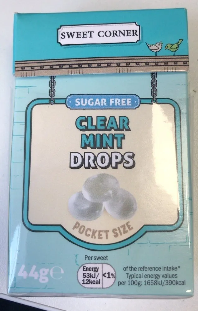 Clear mint drops
