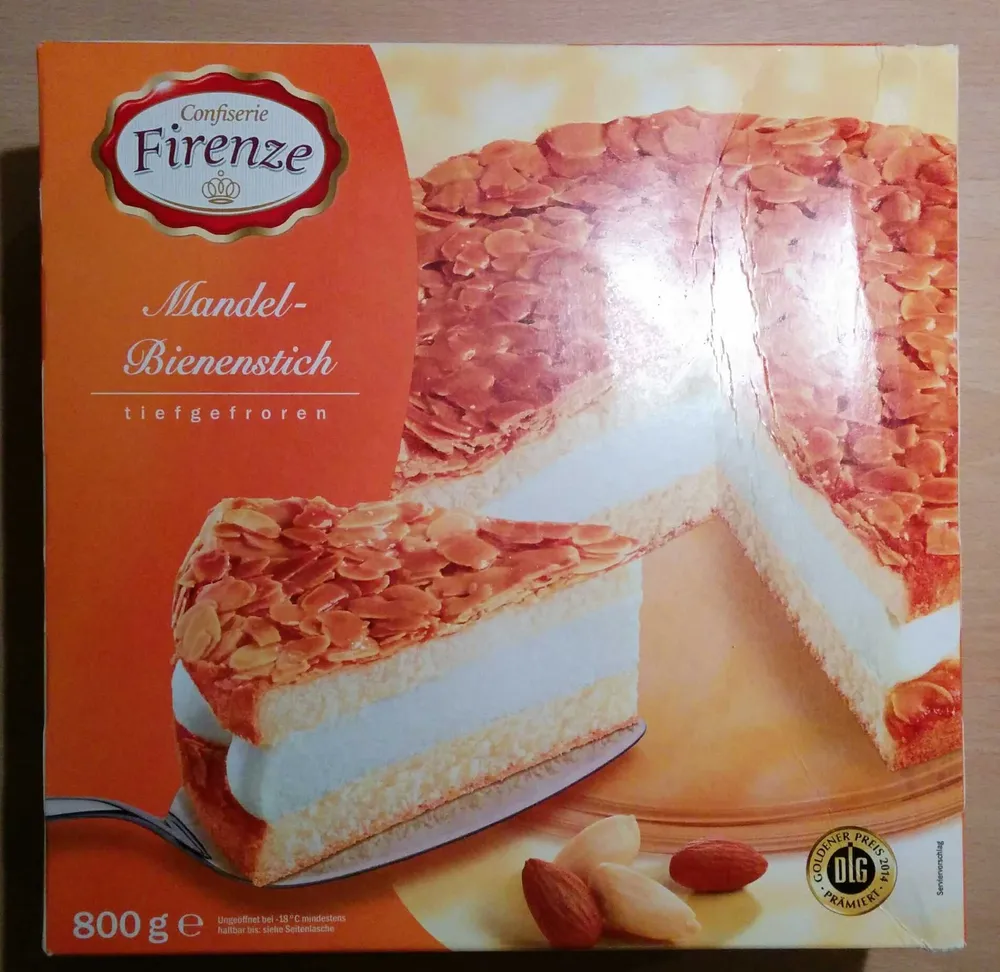 Mandel-Bienenstich tiefgefroren