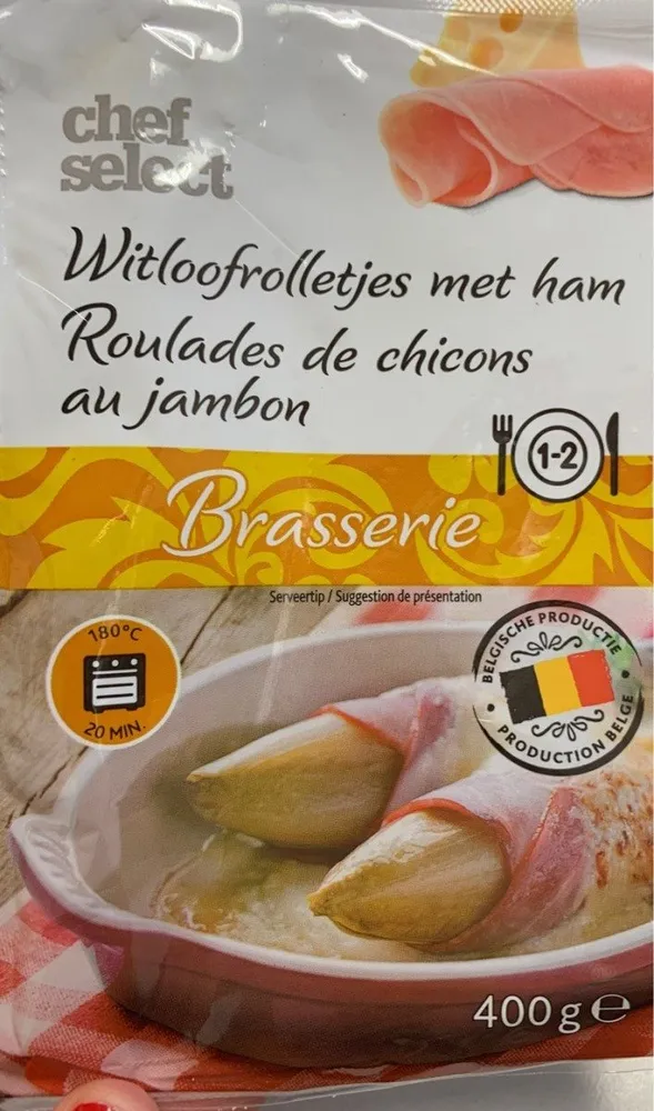 Roulades de chicons au jambon