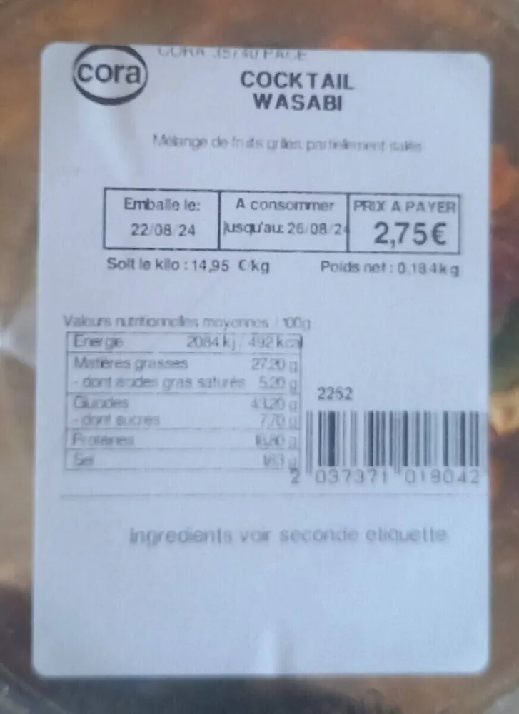 Cocktail wasabi