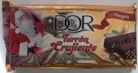 Turrón crujiente negro
