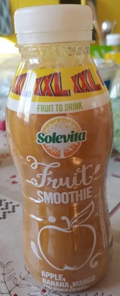 Fruit smoothie, apple banana mango
