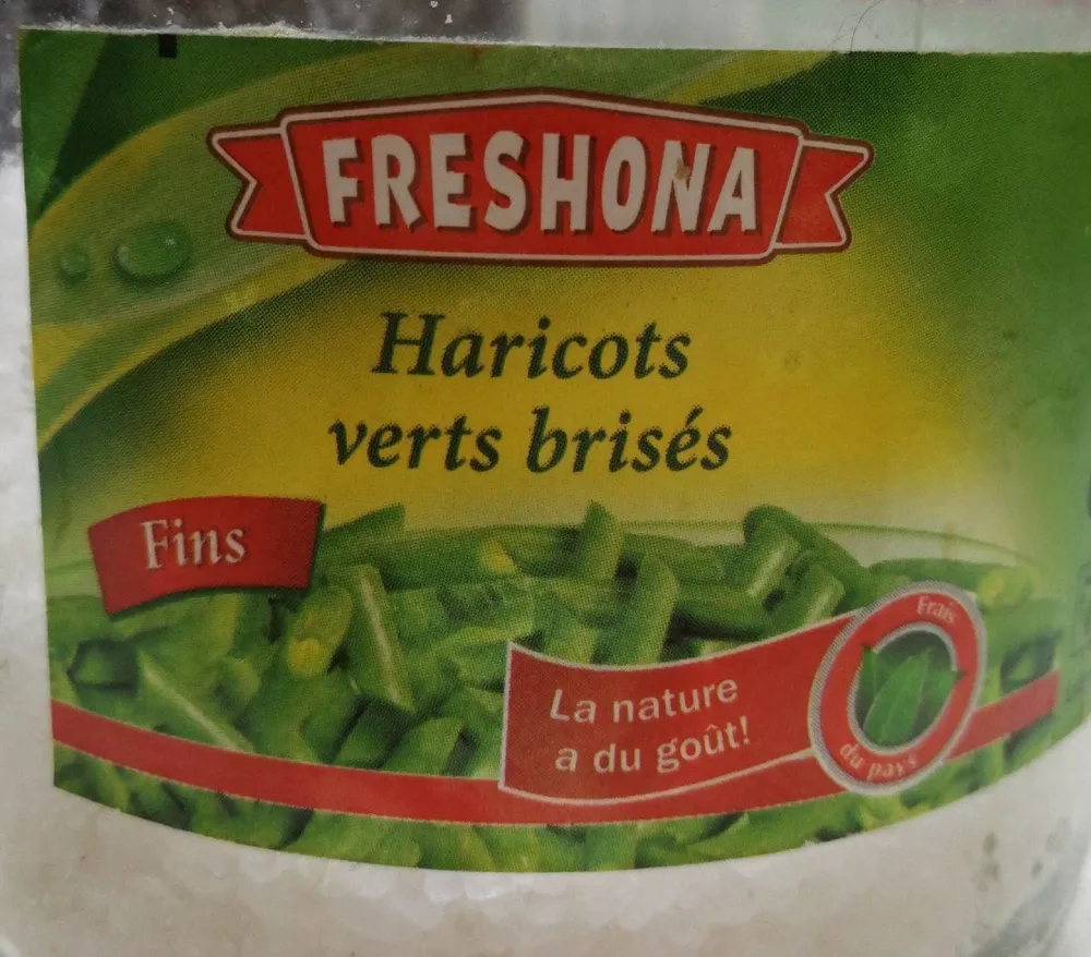 Haricots verts brisés