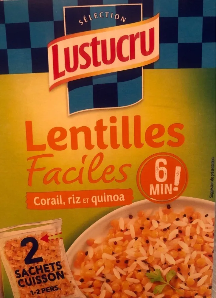 Lentilles facile corail, riz et quinoa